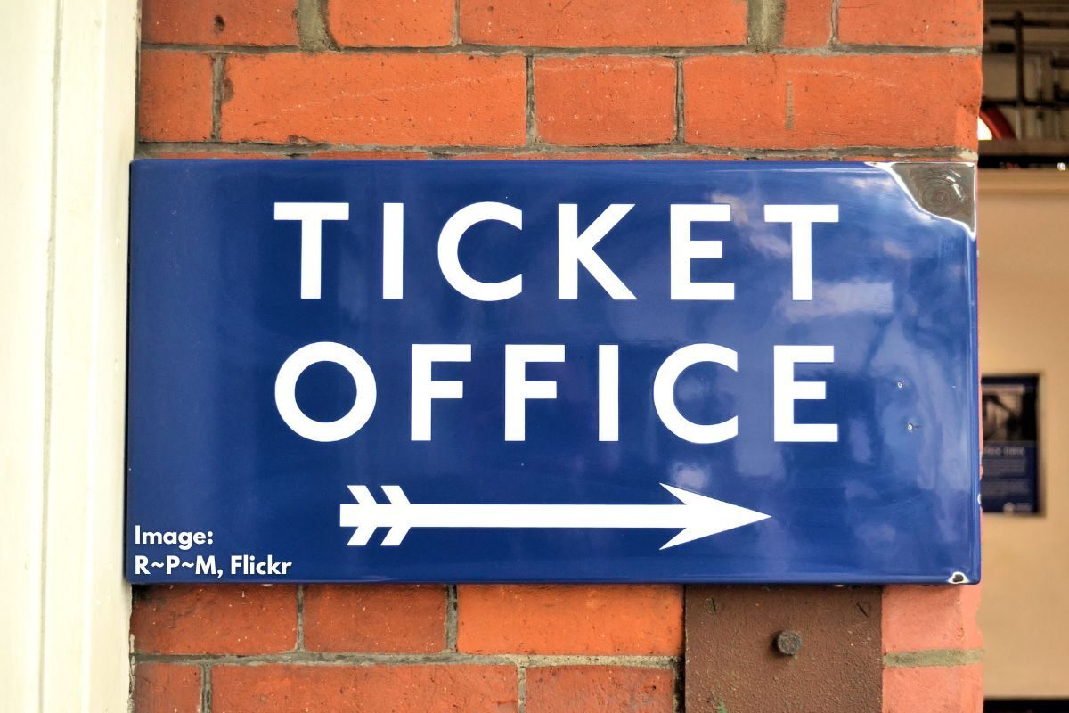 ticket office sign